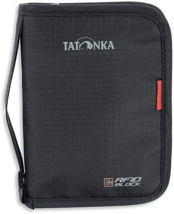 Tatonka Travel Zip M RFID B - Reisdocumententas met RFID-blokkering - TÜV-getest - Biedt ruimte voor (EU) paspoort, creditcards, reisdocumenten, enz. - Beschermt tegen gegevensverlies - 17 x 12 x 3 cm