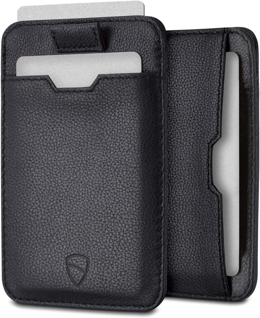 Vaultskin CHELSEA Slim Minimalist Leather Wallet for Men with RFID Blocking, Front Pocket Credit Card Holder